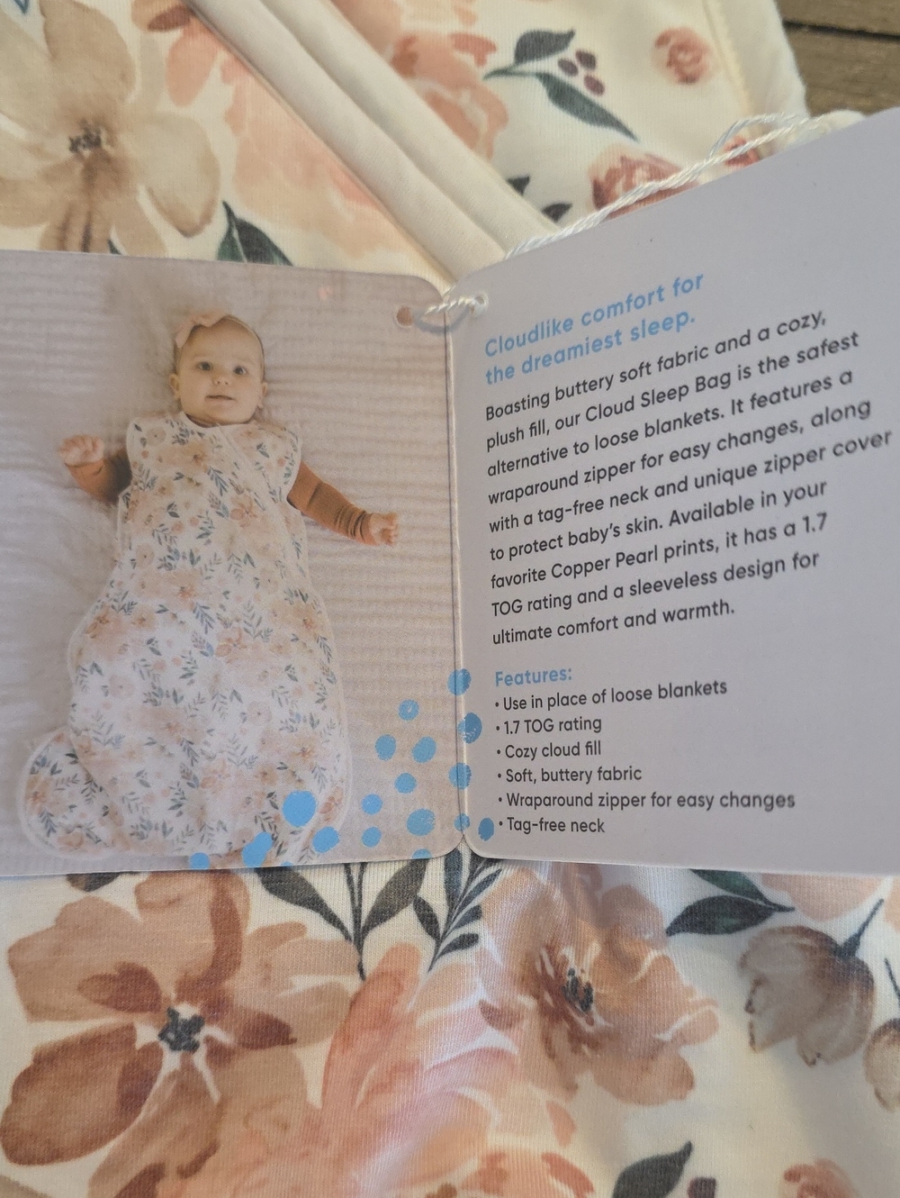 Copper Pearl Baby Sleep Sack-Autumn 0-6 Months - Picture 5 of 5